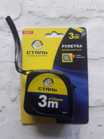 Рулетки, метри Рулетки, метры ^/--/^ Рулетка Сталь 3 /--/ мх /--/ 16 /--/ мм          (22911) ^_^^^ Рулетка Сталь 3 /--/ мх /--/ 16 /--/ мм (22911) - фото фото фото