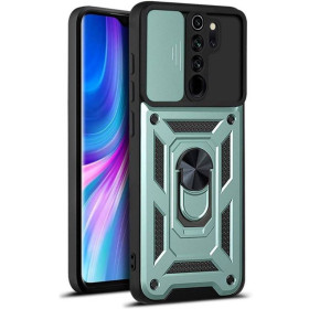 Чохли, бампера Чехлы, бампера ^/--/^ Чохол Fiji Camera Defence для Xiaomi Redmi Note 8 Pro бампер із захистом камери та підставкою Green ^_^^^ Чехол Fiji Camera Defence для Xiaomi Redmi Note 8 Pro бампер с защитой камеры и подставкой Green - фото фото фото