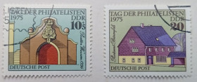 НДР, ФРН ГДР, ФРГ ^/--/^ ГДР 1975 День филателиста, гашеные ^_^^^ НДР 1975 День філателіста, гашені - фото фото фото