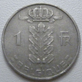 Бельгія Бельгия ^/--/^ Бельгія 1 франк 1958 року Belgique 42568 ^_^^^ Бельгия 1 франк 1958 года Belgique 42568 - фото фото фото