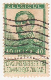 Бенілюкс Бенилюкс ^/--/^ Бельгия   1912  г. № 103 гашеная ^_^^^ Бельгія 1912 р. No 103 гашена - фото фото фото