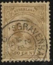 Інші країни Другие страны ^/--/^ Голландия 1891 г. №  43 гашеная ^_^^^ Голландія 1891 р. No 43 гашена - фото фото фото