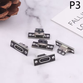 Роз'єми, гнізда Разъемы, гнезда ^/--/^ Набір роз&amp;apos;ємів USB Type-C 2-pin   ( для зарядки)  з гвинтовою фіксацією на платі.  Лот 5 шт ^_^^^ Набор разъёмов USB Type-C 2-pin (для зарядки) с винтовой фиксацией на плате. Лот 5 шт - фото фото фото