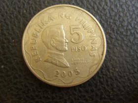 Філіппіни Филиппины ^/--/^ 5 писо Филиппины 2005 г ^_^^^ 5 Пісо Філіппіни 2005 - фото фото фото