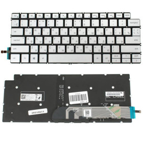 Клавіатури Клавиатуры ^/--/^ Клавиатура для ноутбука DELL (Inspiron: 5390, 5490, 7490) rus, silver, без фрейма, подсветка клавиш  ^_^^^ Клавіатура для ноутбука DELL (Inspiron: 5390, 5490, 7490) rus, silver, без фрейму, підсвічування клавіш - фото фото фото