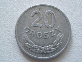 - року - года ^/--/^ Польша 20 грошей 1976 года #14496 ^_^^^ Польща 20 грошей 1976 року #14496 - фото фото фото