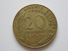 Франція Франция ^/--/^ Франция 20 сантимов 1983 года #9720 ^_^^^ Франція 20 сантимів 1983 року #9720 - фото фото фото