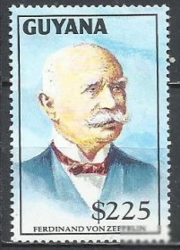 Південна Америка Южная Америка ^/--/^ Гайана 199 Фердинанд фон Цепелин транспорт дирижабль 1 /--/ м. ^_^^^ Гайана 199 Фердинанд фон Цепелін транспорт дирижабль 1 /--/ м. - фото фото фото