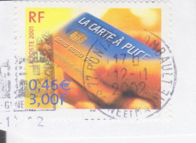 Франція Франция ^/--/^ Франция 2001 БАНКОВСКАЯ КАРТА ПЛАТЁЖНОЕ СРЕДСТВО ДЕНЬГИ ПЛАТЕЖИ ОПЛАТА ПОЧТА СТАНДАРТ Mi.3563 ^_^^^ 2001 БАНКІВСЬКА КАРТА ПЛАТІЖНА СЕРЕДНІСТЬ ДЕНЬ ПЛАТЕЖІ ОПЛАТА ПОШТА СТАНДАРТ Mi.3563 - фото фото фото