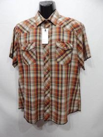 Сорочки Рубашки ^/--/^ Мужская рубашка с коротким рукавом Wrangler р.50-52 (043 /--/ RK) (только в указанном размере, только 1 шт ^_^^^ Чоловіча сорочка з коротким рукавом Wrangler р.50-52 (043 /--/ RK) (тільки в зазначеному розмірі, тільки 1 шт - фото фото фото