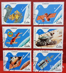 Острівні держави Островные государства ^/--/^ Куба 1982 космос Mi 2650-2655 - фото фото фото