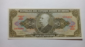 Інше Другое ^/--/^ Бразилія. 5 крузейро. 1964. ^_^^^ Бразилия. 5 крузейро. 1964. - фото фото фото