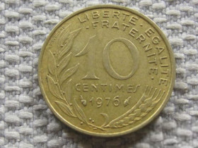 Франція Франция ^/--/^ Франция 10 сантимов 1976 года 3704 ^_^^^ Франція 10 сантимів 1976 3704 - фото фото фото