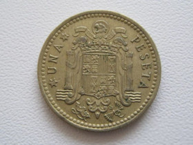 Іспанія Испания ^/--/^ Испания 1 песета 1966  (74) года 22433 ^_^^^ Іспанія 1 песета 1966 (74) року 22433 - фото фото фото