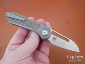 Ножі, мультітули Ножи, мультитулы ^/--/^ TwoSun TS /--/ 319-Titanium+Micarta, 14 /--/ C /--/ 28 /--/ N Satin, Designed By: CM, KVT Ceramic підшипник, EDC, Liner Lock ^_^^^ TwoSun TS /--/ 319-Titanium+Micarta, 14 /--/ C /--/ 28 /--/ N Satin, Designed By: CM, KVT Ceramic подшипник, EDC, Liner Lock - фото фото фото