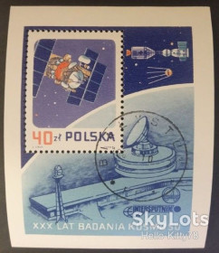 Польща Польша ^/--/^ Польша 1987 космос Mi блок 105 ^_^^^ 1987 — космос Mi блок 105 - фото фото фото