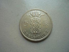 Бельгія Бельгия ^/--/^ Бельгия 5 франков 1975 франц. яз. ^_^^^ Бельгія 5 франків 1975 франц. яз. - фото фото фото