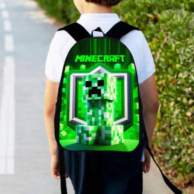 Рюкзаки, сумки Рюкзаки, сумки ^/--/^ Рюкзак детский майнкрафт Крипер &amp;quot;Minecraft&amp;quot; 34 /--/ х /--/ 27 /--/ см,городской ранец для мальчика (00525) ^_^^^ Рюкзак дитячий майнкрафт Кріпер &amp;quot;Minecraft &amp;quot; 34 /--/ х /--/ 27 /--/ см,міський ранець для хлопчика (0534) - фото фото фото