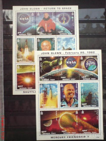 Освоєння космосу Освоение космоса ^/--/^ Монголия Mongolia Space Mi 2913-2921  John Glenn MNH ^_^^^ Монголія Mongolia Space Mi 2913-2921 John Glenn MNH - фото фото фото