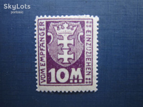 Інше Другое ^/--/^ Марка Германия Данциг  (Гданьск Польша) 1923 стандарт доплатная 10 мар MH ^_^^^ Марка Німеччина Данциг (Гданськ Польща) 1923 стандарт доплатна 10 мар MH - фото фото фото