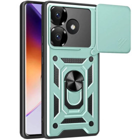 Чохли, бампера Чехлы, бампера ^/--/^ Чохол Fiji Camera Defence для Poco F /--/ 6 бампер із захистом камери та підставкою Green ^_^^^ Чехол Fiji Camera Defence для Poco F /--/ 6 бампер с защитой камеры и подставкой Green - фото фото фото