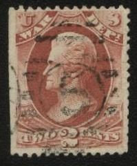 Північна Америка Северная Америка ^/--/^ США 1873 г. № 83 гашеная ^_^^^ США 1873 р. No 83 гашена - фото фото фото