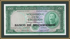 Мозамбік Мозамбик ^/--/^ Мозамбик 100 эскудо 1961 P-117  (117 /--/ a.1) UNC ^_^^^ Мозамбік 100 ескудо 1961 P-117 (117 /--/ a.1) UNC - фото фото фото