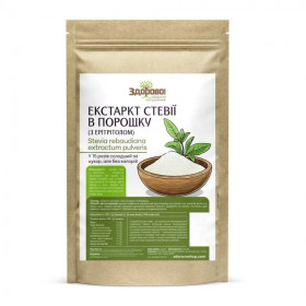 Крупи Крупы ^/--/^ Экстракт стевии 22:1 (с эритритритолом) 100 г Здорово! ^_^^^ Екстракт стевії 22:1 (з еритритолом) 100 г Здорово! - фото фото фото