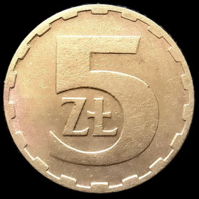Сучасна (після ) Современная (после ) ^/--/^ Польща 5 злотих, 1984 ^_^^^ Польша 5 злотых, 1984 - фото фото фото