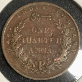 Індія Индия ^/--/^ (S) Індія. 1/12 Анна 1858 р. (S) ^_^^^ (S) Индия. 1/12 Анна 1858 г. (S) - фото фото фото