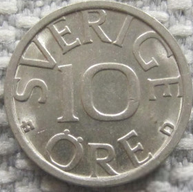 Швеція Швеция ^/--/^ Швеция 10 эре 1987 года 12646 ^_^^^ Швеція 10 ери 1987 12646 - фото фото фото