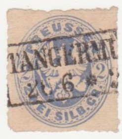 НДР, ФРН ГДР, ФРГ ^/--/^ Германия    (Пруссия) 1861 г. № 18 гашеная ^_^^^ Німеччина (Пруссія) 1861 р. No 18 гашена - фото фото фото