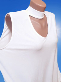 Блузки, сорочки Блузки, рубашки ^/--/^ XL-4 /--/ XL Элегантная белая блуза F&amp;F, нарядная женская майка, большой размер, Турция ^_^^^ XL-4 /--/ XL Елегантна біла блуза F&amp;F, ошатна жіноча майка, великий розмір, Туреччина - фото фото фото