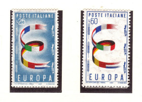 Італія, Ватикан Италия, Ватикан ^/--/^ Италия 1957 г  MNH  - EUROPA CEPT - ^_^^^ Італія 1957 MNH - EUROPA CEPT - фото фото фото