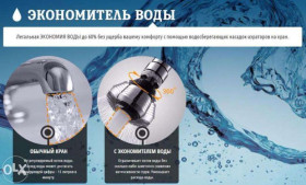 Інше Другое ^/--/^ Насадка на кран, экономитель воды Water Saver, аэратор, фильтр ^_^^^ Насадка на кран, економитель води Water Saver, аератор, фільтр - фото фото фото