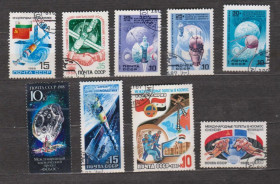 СРСР - СССР - ^/--/^ КОСМОС = СССР - СРСР = 1987, 1988 р. = гаш.  &amp; ^_^^^ КОСМОС = СРСР - СРСР = 1987, 1988 р. = гаш. &amp; - фото фото фото