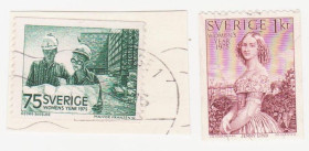 Скандинавія Скандинавия ^/--/^ Швеция 1975 г. № 894‑895 гашеная серия ^_^^^ Швеція 1975 р. No 894-895 гашена серія - фото фото фото