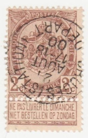 Бенілюкс Бенилюкс ^/--/^ Бельгия 1894  г. № 60 гашеная ^_^^^ Бельгія 1894 р. No 60 гашена - фото фото фото