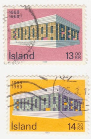 Ісландія Исландия ^/--/^ Исландия 1969 г № 429‑430  гашеная серия ^_^^^ Ісландія 1969 р No 429-430 гашена серія - фото фото фото