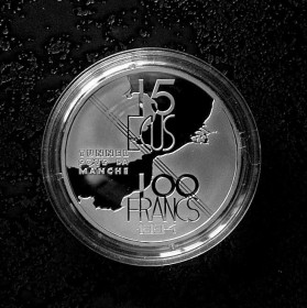Франція Франция ^/--/^ 100 ФРАНКОВ  (15 ЭКЮ) ФРАНЦИЯ 1994 &amp;quot;ТОННЕЛЬ ПОД ЛА МАНШЕМ&amp;quot; состояние PROOF  серебро капсула РЕДКАЯ!!! ^_^^^ 1994 &amp;quot;Тоннель під ЛА МАНШЕМ &amp;quot; стан PROOF!!! срібло капсула Рідка!!! - фото фото фото