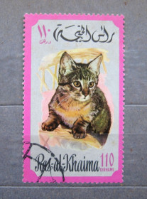 Фауна Фауна ^/--/^ КОШЕНЯ - КОТЕНОК  = КІТ - КОТ = эмират Рас-эль-Хайма = 1971 р. = гаш. &amp; ^_^^^ КОШЕНЯ - КОТЕНОК = КИТ - КОТ = эмират Рас-эль-Хайма = 1971 г. = гаш. &amp; - фото фото фото