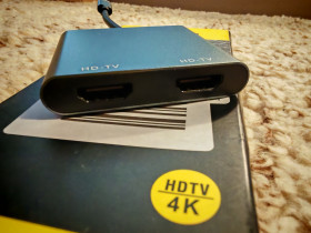 Кабелі Кабели ^/--/^ USB-C хаб-розгалужувач «2-в-1»  (USB-C Hub Multi-function Adapter) - HDMI - фото фото фото