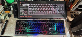 Клавіатури Клавиатуры ^/--/^ Игровая клавиатура с подсветкой RGB REAL-EL Comfort 7011 Backlit USB № 24050215 ^_^^^ Ігрова клавіатура з підсвічуванням RGB REAL-EL Comfort 7011 Backlit USB No 24050215 - фото фото фото