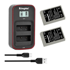 Акумулятори Аккумуляторы ^/--/^ 3-Pack KingMa Olympus BLS-5 (2 АКБ KingMa BLS-5 та 1 ЗУ на дві батареї) ^_^^^ 3-Pack KingMa Olympus BLS-5 (2 АКБ KingMa BLS-5 и 1 ЗУ на две батареи) - фото фото фото