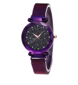 Інше Другое ^/--/^ 51224 Женские наручные часы Starry Sky Watch на магнитной застёжке , фиолетовые              (Требует замену батарейки и мелкие царапины )  ) ^_^^^ 51224 Жіночі наручний годинник Starry Sky Watch на магнітній застібці, фіолетові (Вимагає заміну батарейки і дрібні подряпини) - фото фото фото