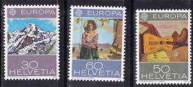 Швейцарія Швейцария ^/--/^ Швейцария / Helvetia  1975 г  MNH -  ЕВПРПА СЕПТ / EUROPA  CEPT - искусство ^_^^^ Швейцарія / Helvetia 1975 р MNH - ЄВПРПА СЕПТ / EUROPA CEPT - мистецтво - фото фото фото