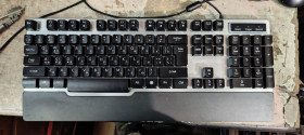 Клавіатури Клавиатуры ^/--/^ Игровая клавиатура с подсветкой RGB GamePro Stinger GK /--/ 599 USB № 24160555 ^_^^^ Ігрова клавіатура з підсвічуванням RGB GamePro Stinger GK /--/ 599 USB No 24160555 - фото фото фото