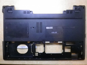 Корпуса Корпуса ^/--/^ Б/У Корпус низ   (піддон) без сервісної кришки на ASUS P /--/ 55 /--/ V ^_^^^ В Корпус низ (поддон) без сервисной крышки на ASUS P /--/ 55 /--/ V - фото фото фото