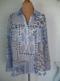 Блузки, сорочки Блузки, рубашки ^/--/^ Prom      ( L - 48 / 50 р ) Рубашка блузка кофта женская Новая Бангладеш ^_^^^ Prom (L - 48 / 50 р ) Сорочка блузка кофта жіноча Нова Бангладеш - фото фото фото