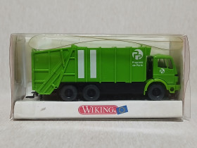H H ^/--/^ Спецтехніка, автомобіль сміттєвоз, MB  NG, prebmullwagen. WIKING 1:87 H /--/ 0  (71850.40/5). ^_^^^ Спецтехника, автомобиль мусоровоз, MB NG, prebmullwagen. WIKING 1:87 H /--/ 0 (71850.40/5). - фото фото фото